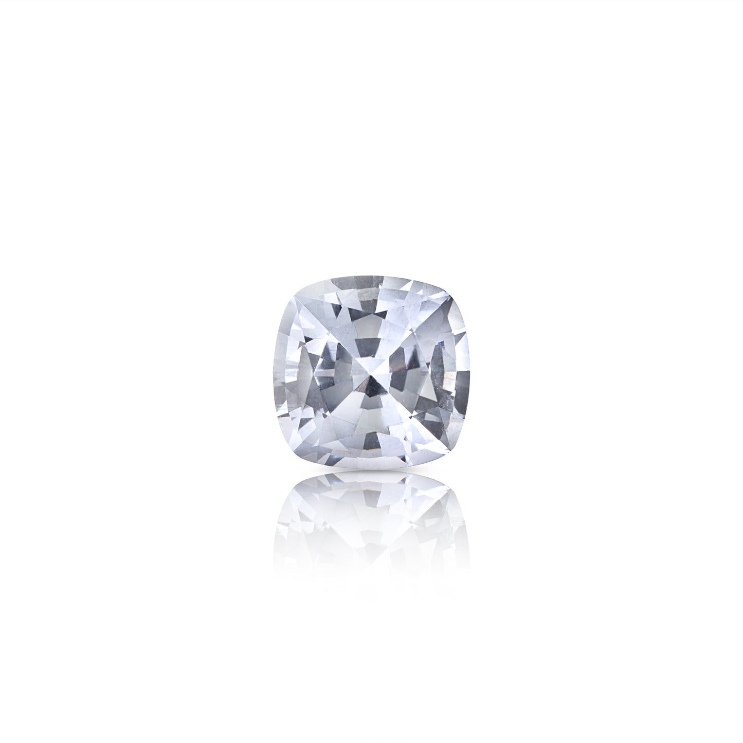0.70 Carat Cushion Cut Light Purple-Grey Sapphire