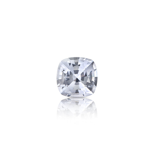 0.70 Carat Cushion Cut Light Purple-Grey Sapphire