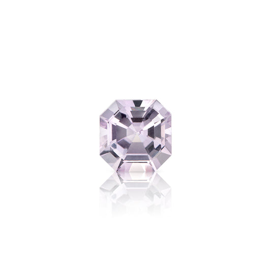 0.51 Carat Asscher Cut Light Pink Sapphire