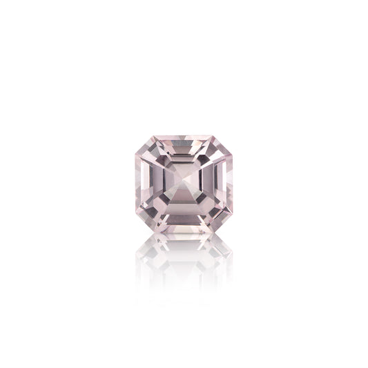 0.47 Carat Asscher Cut Light Peach Sapphire