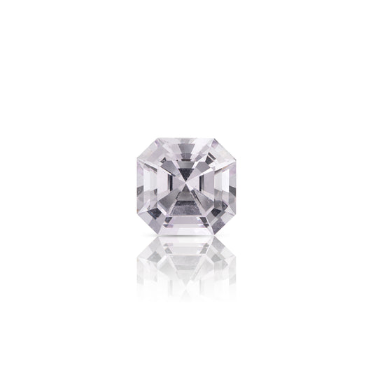 0.70 Carat Asscher Cut Pale Pink Sapphire