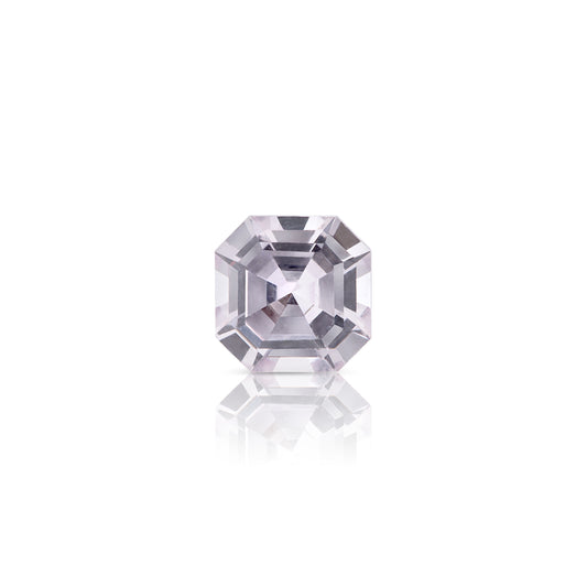 0.61 Carat Asscher Cut Pale Pink Sapphire