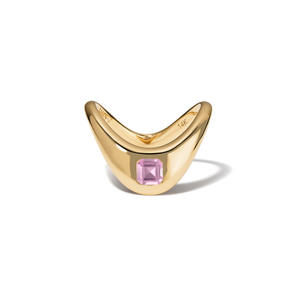 0.35 Carat Asscher Cut Milky Pink Spinel