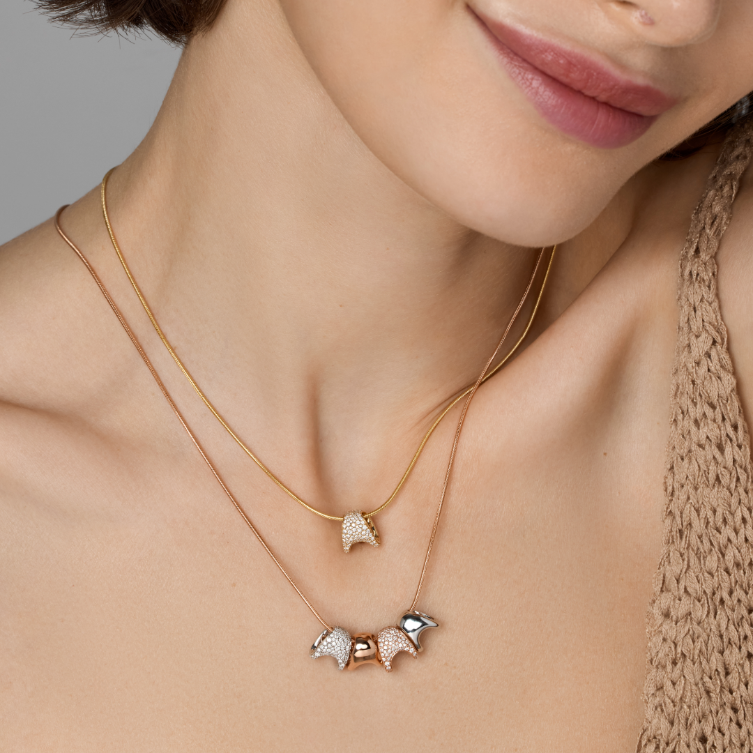 ZAHA Plain Gold Slider - Chain Not Included