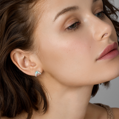 Queen Z Paraiba Pavé Earrings