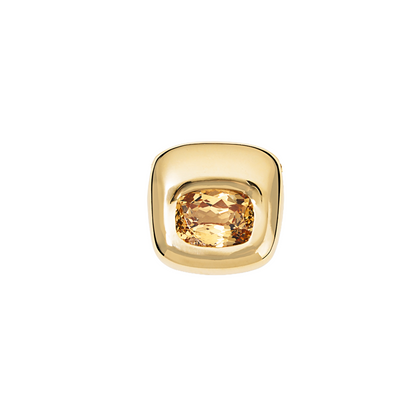 Beluga Slider Pendant Elongated Cushion Cut Yellow Garnet