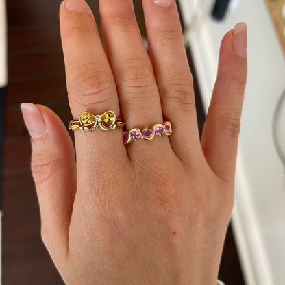 RTS - BOWtiful - Yellow Sapphire - SZ 6.50 - 14KY