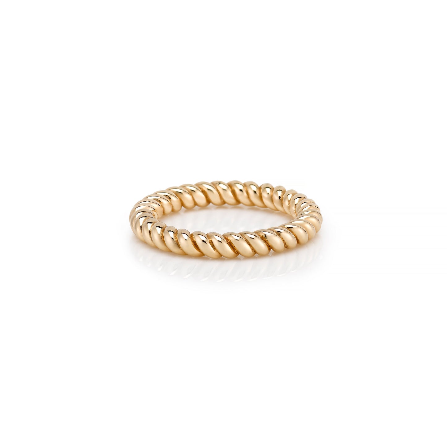 RTS-Braided Gold Ring SZ 5 - 5.5 - 6 - 6.5 -7 -7.5 -8.5- 14KY