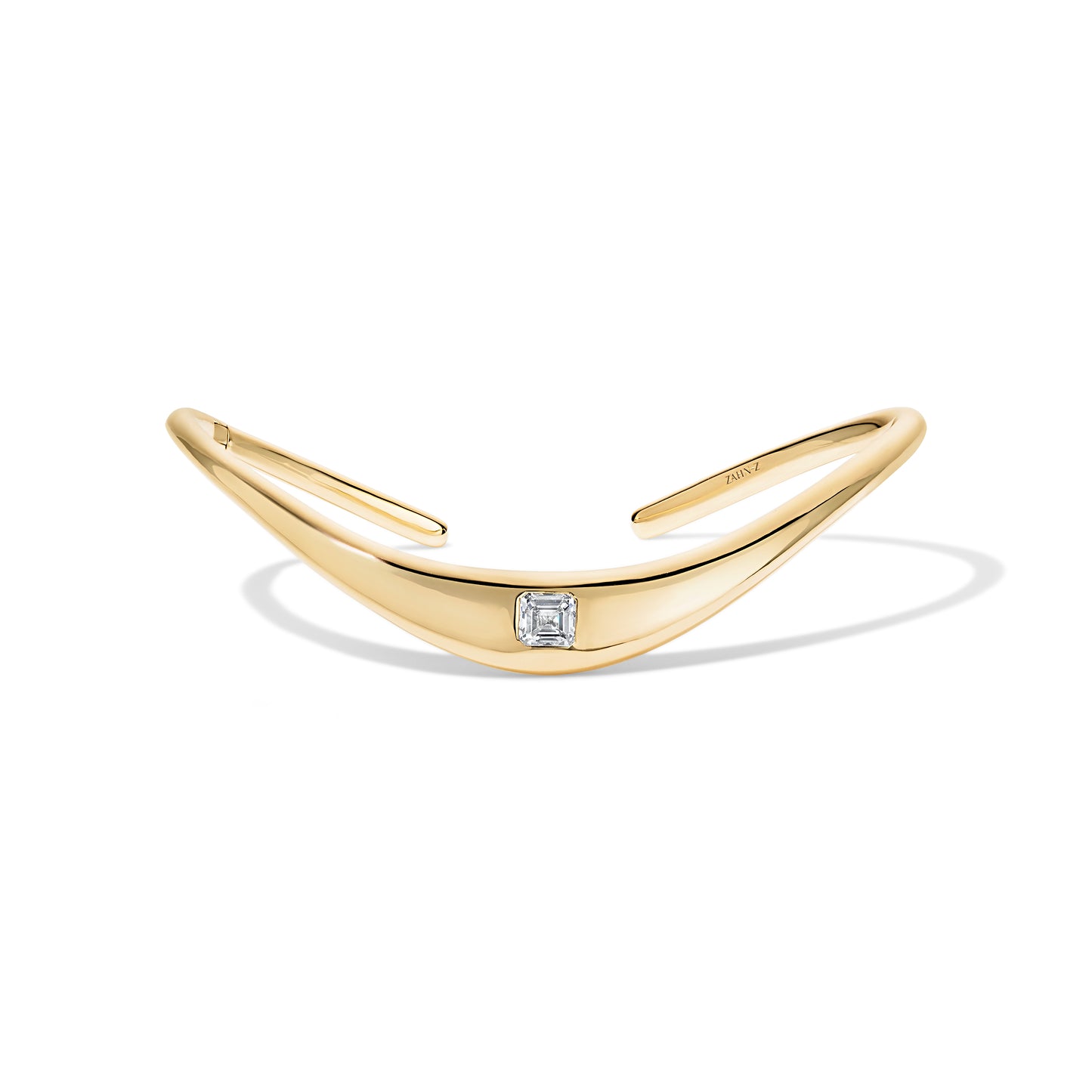 Petite ZAHA Snap Cuff-Asscher Diamond