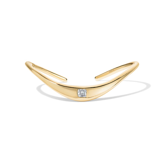 Petite ZAHA Snap Cuff-Asscher Diamond