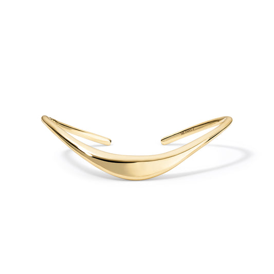 Petite ZAHA Snap Cuff Plain Gold