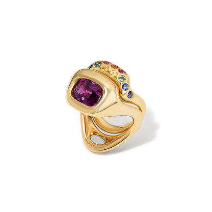 Beluga Spout - Elongated Cushion Purple Garnet 2.15CT