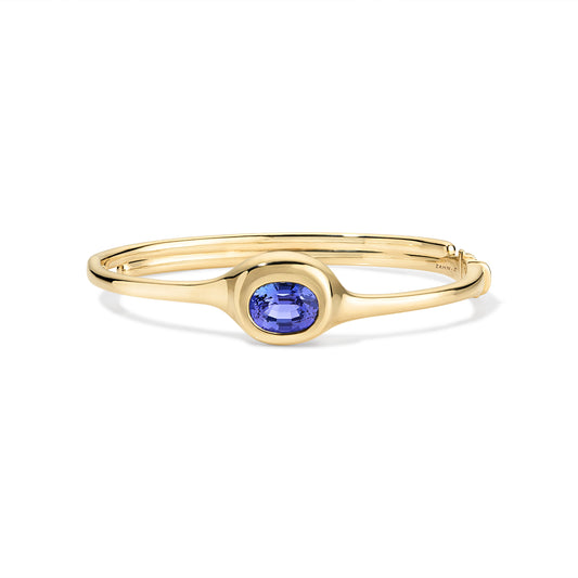 Beluga Bangle Oval Tanzanite