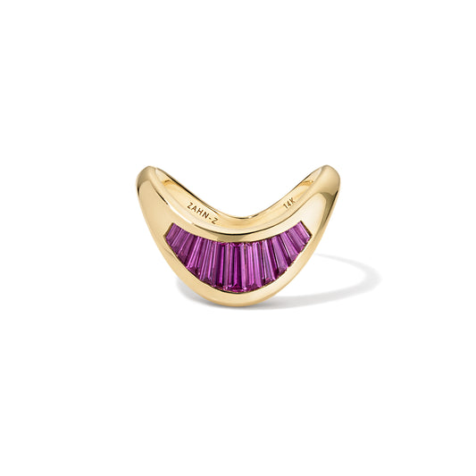 RTS ZAHA Baguette Pink Sapphire Sz6.5-14KY