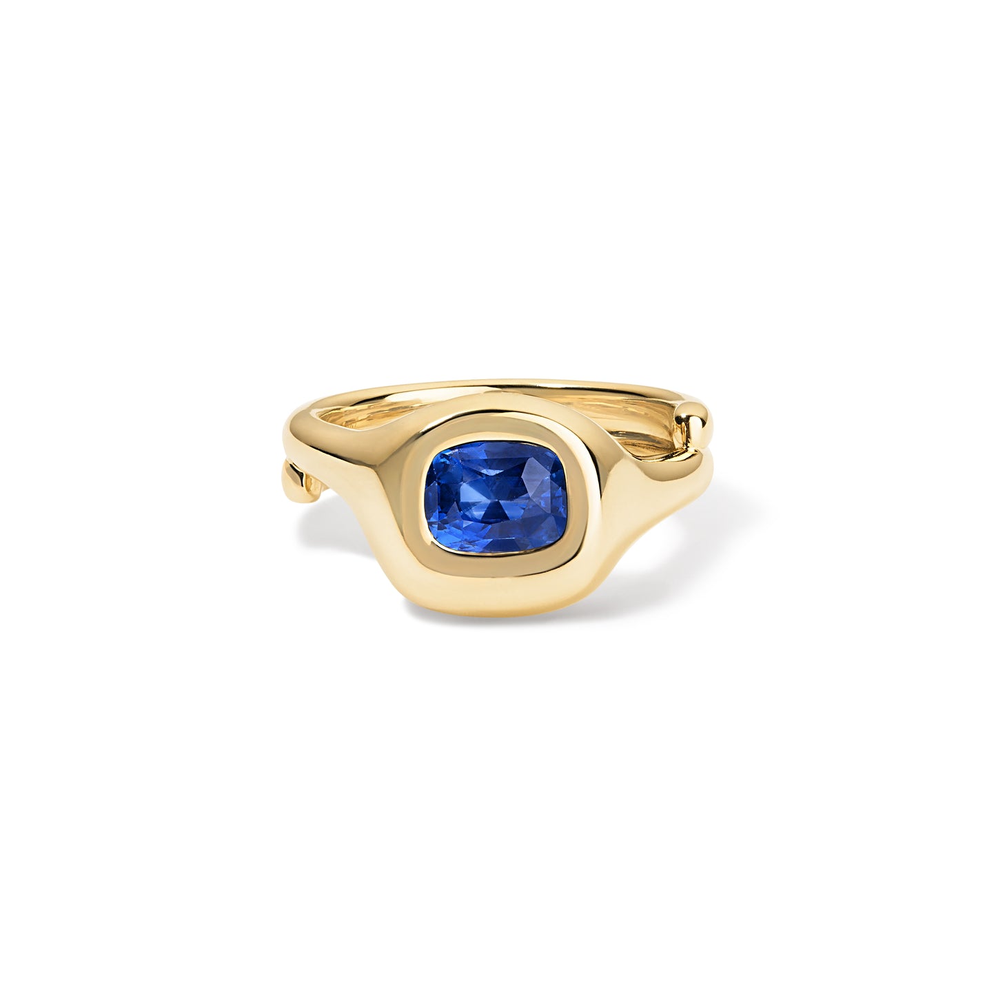 Babyluga Fluke -Elongated 1.56CT Cushion Unheated Blue Sapphire