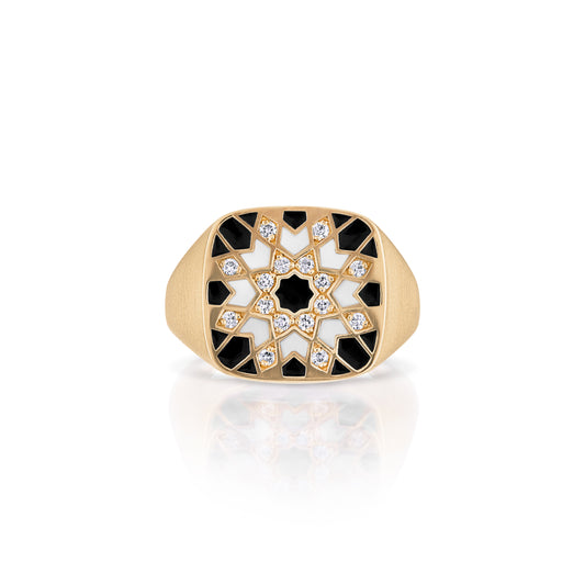 Sadaf Mosaic Signet Ring