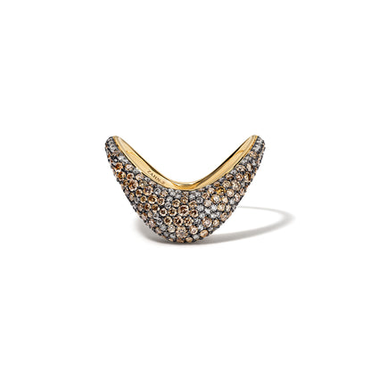 Petite ZAHA Mix Champagne Pavé & Black Rhodium