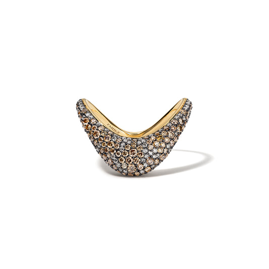 Petite ZAHA Mix Champagne Pavé & Black Rhodium