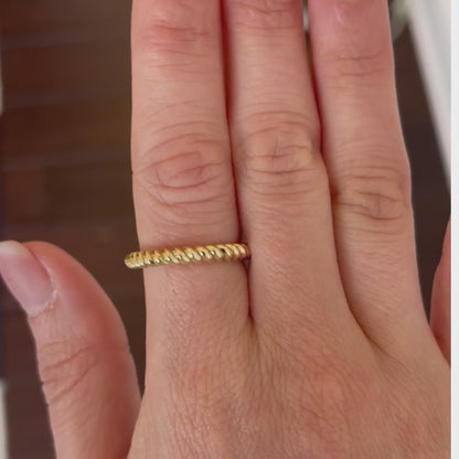 RTS - Braided Gold Ring