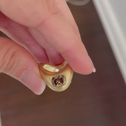 Sadaf's Secrets Old Mine Cut Brown Diamond