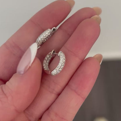 ZAHN-Z Inside Out Diamond Hoops